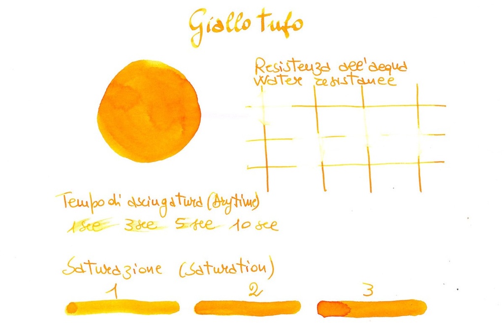 Delta Ink Colors - Inchiostro Stilografico - 05 Giallo Tufo 25ml